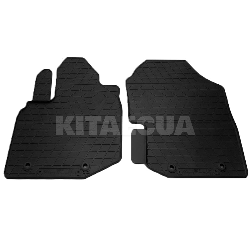 Резиновые коврики передние Honda Jazz III (2008-2015) HND клипсы Stingray (1008222)