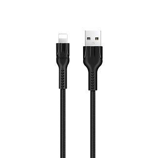 Кабель USB - Lightning 2.4A U31 1.2м черный HOCO