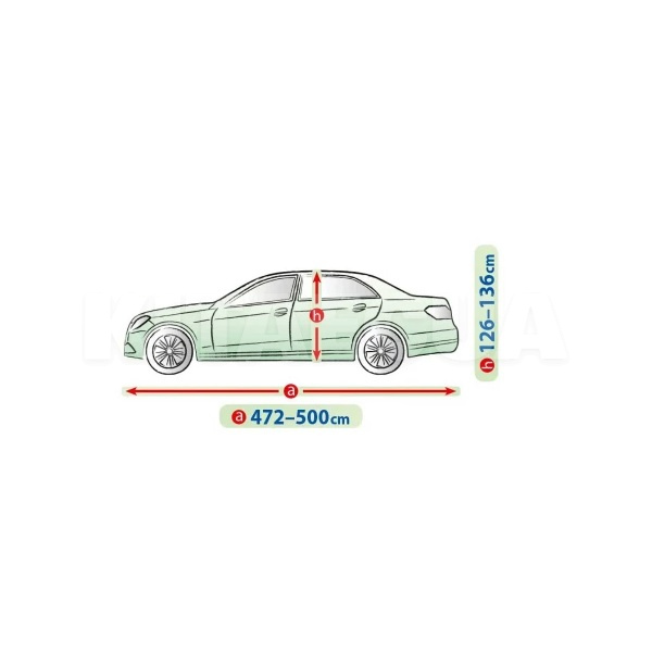 Тент на авто Membrane Garage XL 500х148х136 см седан Kegel-Blazusiak (5-4745-248-3050) - 2