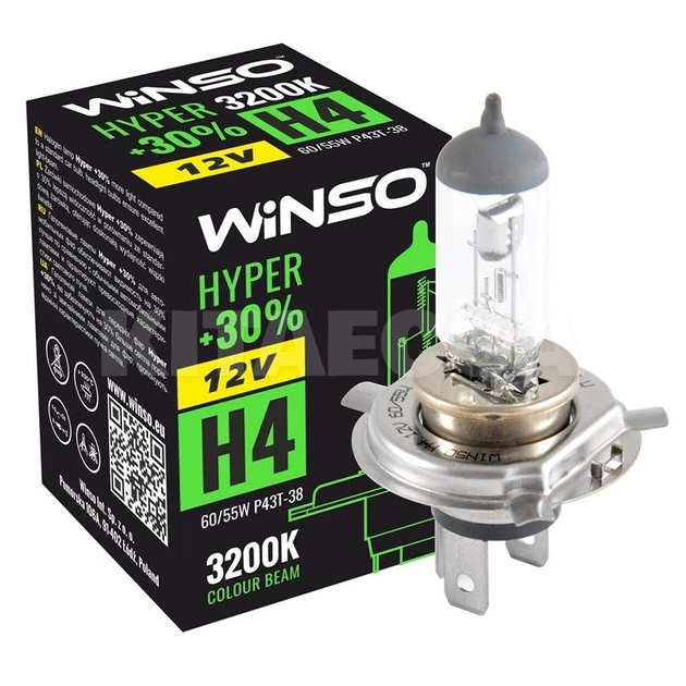 Галогенна лампа H4 60/55W 12V Winso (712400)