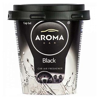 Ароматизатор "чёрный" 130г Cup Gel Black Aroma Car