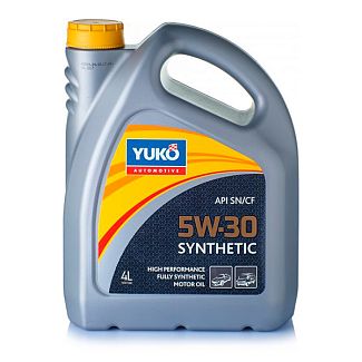 Масло моторное синтетическое 4л 5W-30 Synthetic Yuko