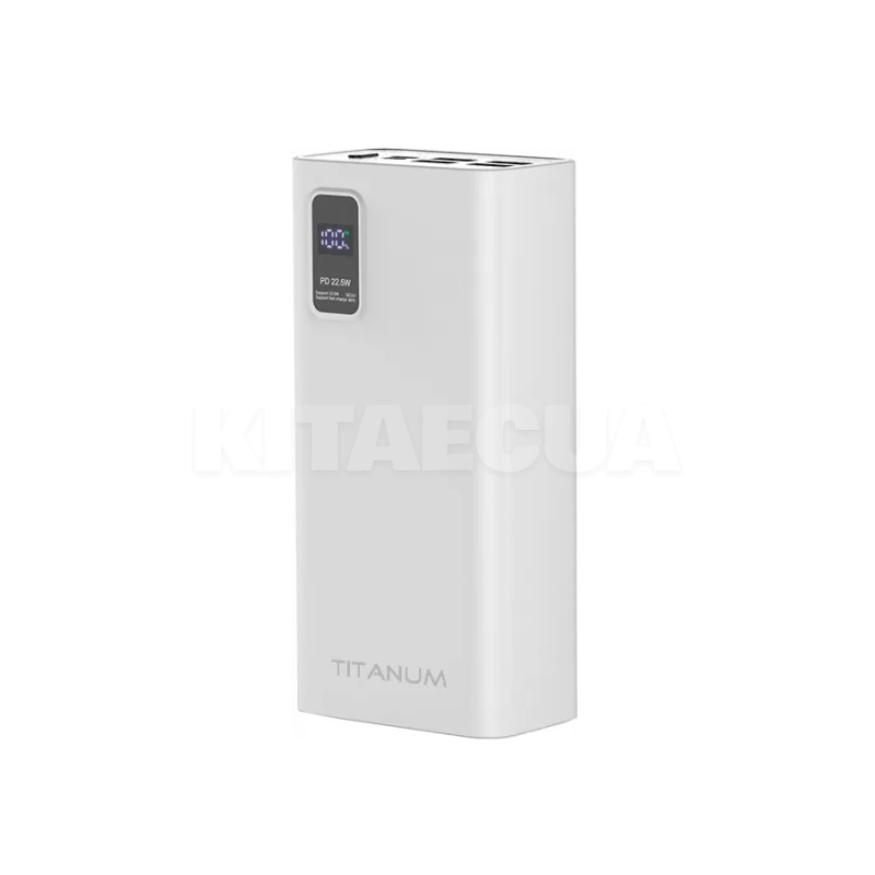 Повербанк 728S 30000mAh 22.5W білий TITANUM (TPB-728S-W)