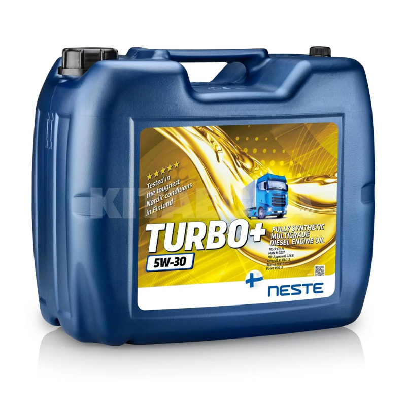 Масло моторне синтетичне 20л 5W-30 Turbo+ NESTE (186720)