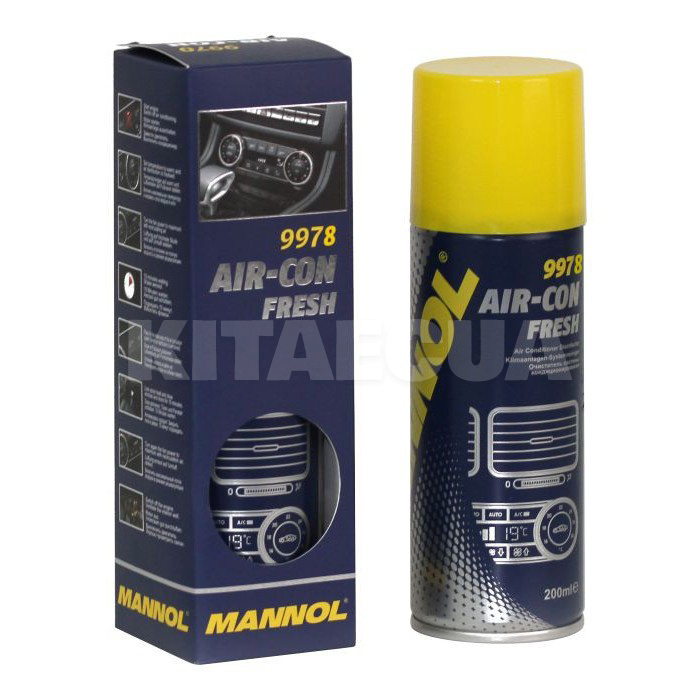 Очищувач кондиціонера 200мл Air-Con Fresh Disinfector Mannol (9978)