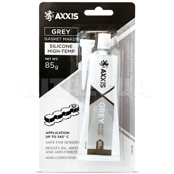 Герметик автомобильный формирователь прокладок 85г силиконовый серый AXXIS (48021007887)
