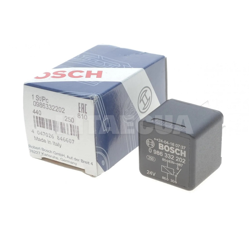 Реле 5-контактне 24B Bosch (0986332202) - 4