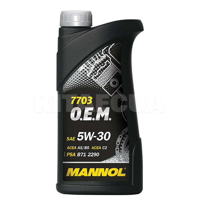 Масло моторное синтетическое 1л 5W-30 Energy Formula PSA Mannol (MN7703-1) - 2