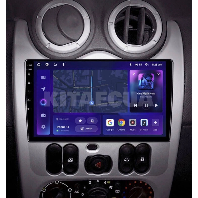 Штатна магнітола MOSS M2 4+32 Gb 9" Renault Logan 1 2010-2016 (CAN BUS) AMS (49422) - 2