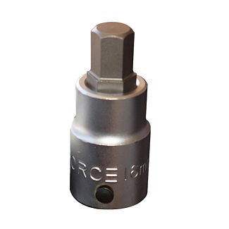 Головка торцевая с 6-гранной насадкой 16 мм 3/4" 80 мм FORCE