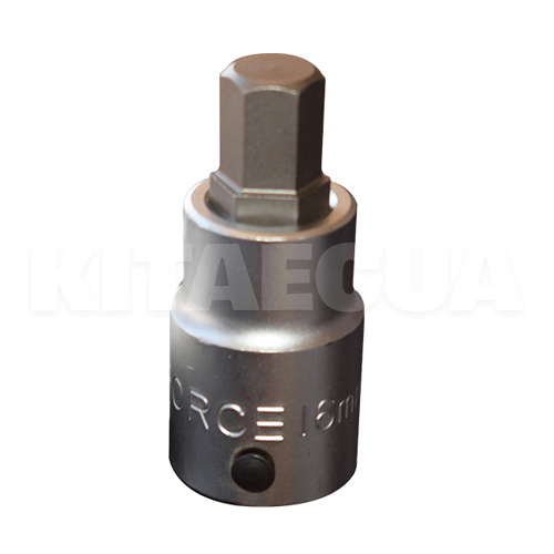 Головка торцева з 6-гранною насадкою 16 мм 3/4 " 80 мм FORCE (FOR 36408016)