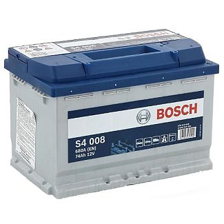 Аккумулятор автомобильный 74Ач 680А "+" справа BOSCH