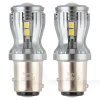 LED лампа для авто PowerPro BAY15d 6000K (комплект) BREVIA (10303X2)