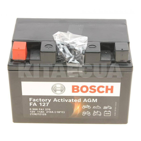 Мото акумулятор FA 127 11Ач 210А "+" зліва BOSCH (0 986 FA1 270)