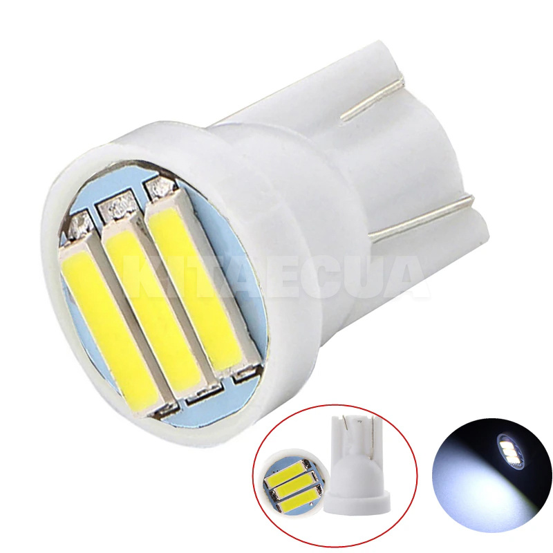 LED лампа для авто T10 W5W 12V 6000К AllLight (29018200)