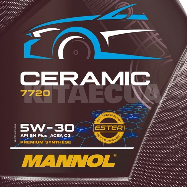 Масло моторное синтетическое 5л 5W-30 Ceramic Mannol (MN7720-5) - 2