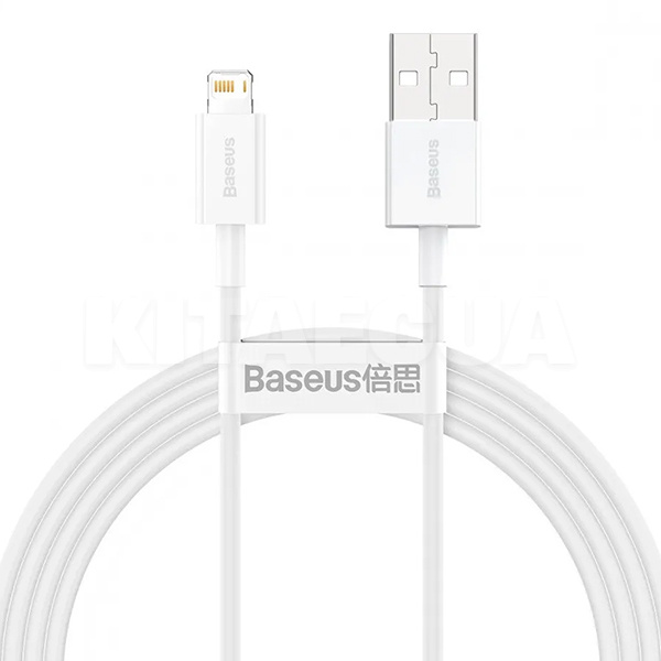 Кабель USB Lightning 2.4A Superior Series 2м білий BASEUS (CALYS-C02)