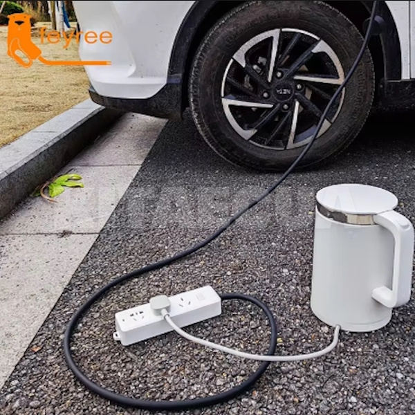 Разрядный кабель (разрядник V2L) Type2 - EU Schuko 3.5 кВт 5м (MG) FEYREE (DC-FT2MG) - 5