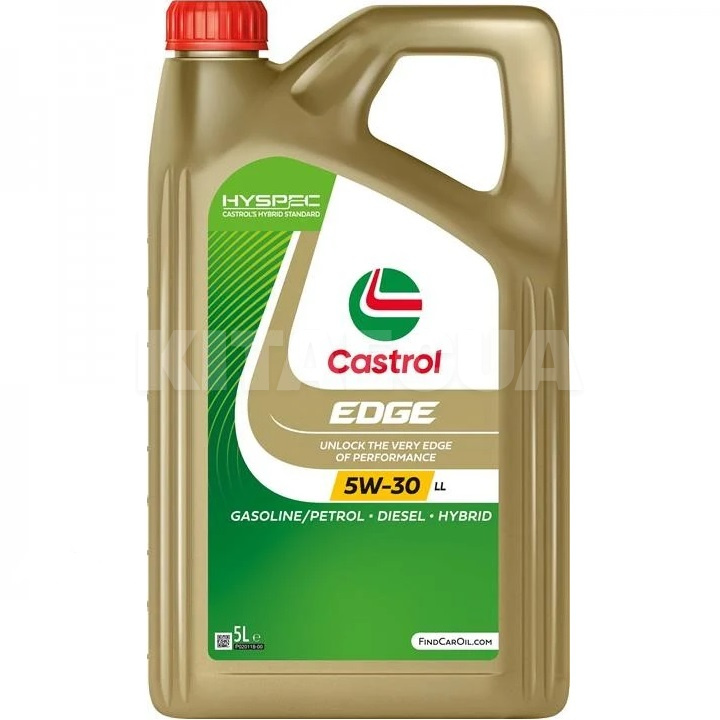 Масло моторное синтетическое 5л 5W-30 EDGE LL CASTROL (5W30 E 5L)
