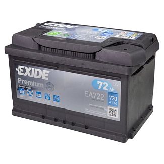 Акумулятор автомобільний 72Ач 720А "+" праворуч EXIDE