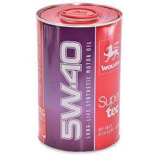 Олія моторна синтетична 1л 5W-40 Supertec WOLVER