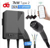 Зарядка для электромобиля Type 2 7.4 кВт 32А 1-фаза Wi-Fi Depow DEPOW (DE7-32-1PH-TP2-CS-C7)
