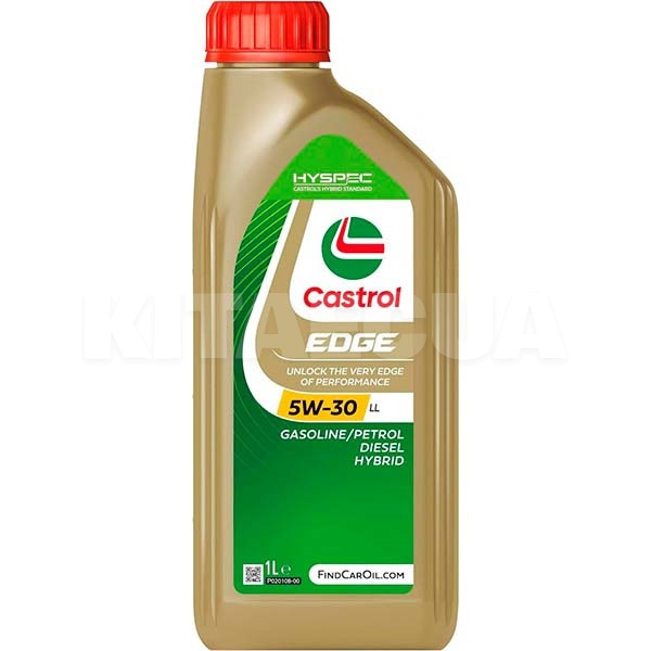 Масло моторное синтетическое 1л 5W-30 EDGE Titanium LL CASTROL (RB-EDG53L-12X1L) - 2