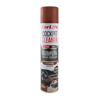 Поліроль для пластику "кава" 320мл cockpit cleaner extra mat CARLIFE