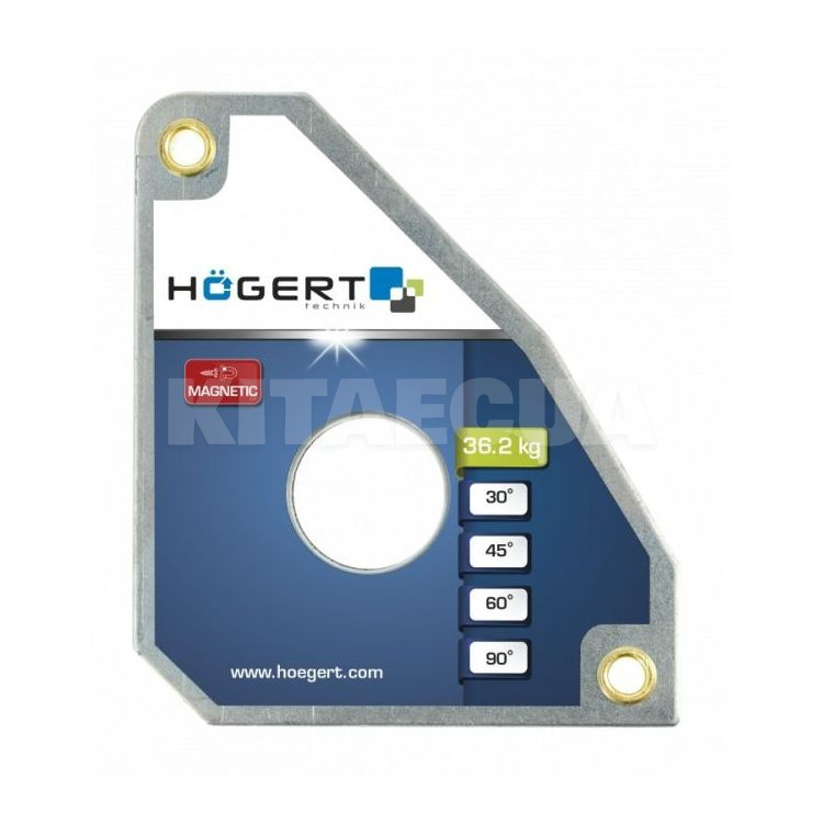 Кутник магнітний для зварювальних робіт 198х123х25мм HOGERT (HT3B660)