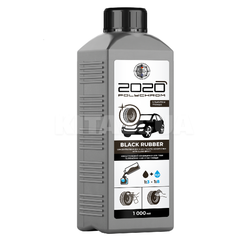 Кондиционер для резины и пластика Black Rubber 1л POLYCHROM 2020 (726698)