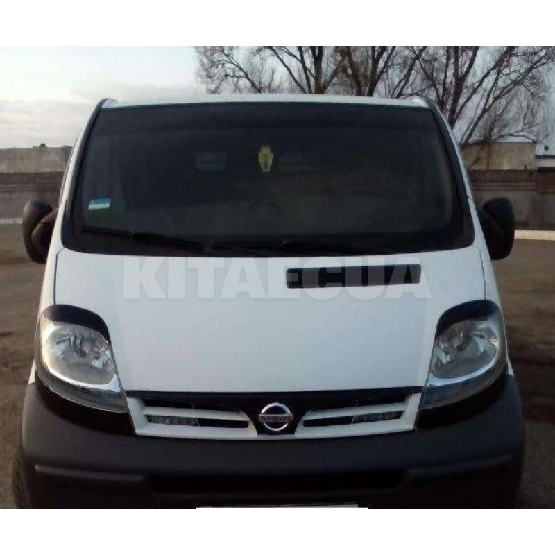 Ресницы фар на Opel Vivaro (2001-2006) "" черный глянец 2 шт. FLY (00000035620) - 2