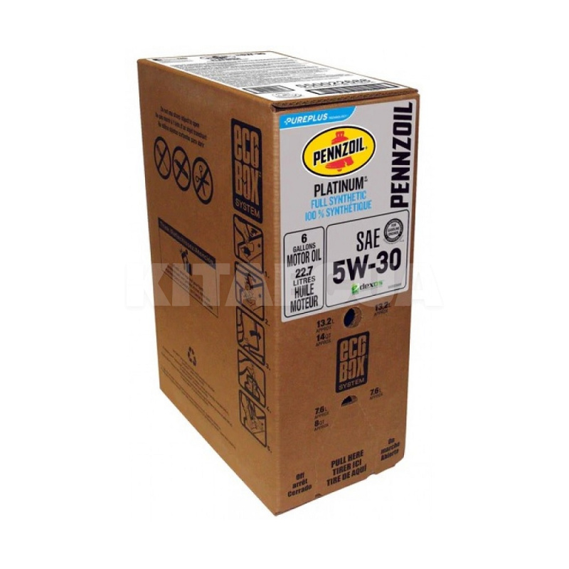 Масло моторне синтетичне 22.7л 5W30 Platinum Ecobox Pennzoil (550022688)