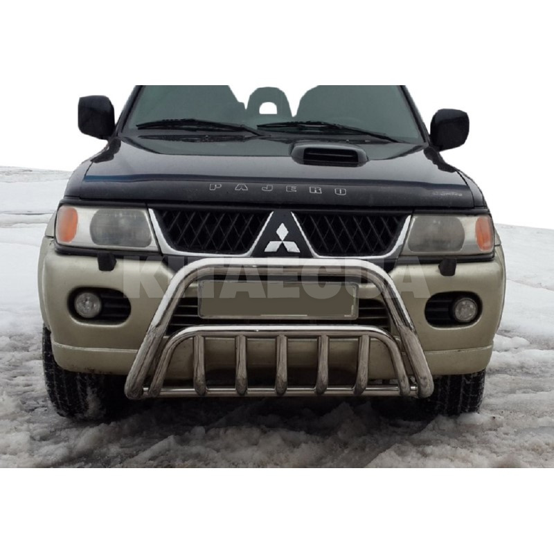 Кенгурятник WT002 Mitsubishi Pajero Sport 1996-2007 нержавеющая сталь CAN (dd22585) - 2