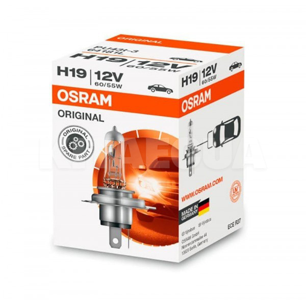 Галогенная лампа H19 60W 12V Osram (64181L-FS) - 2