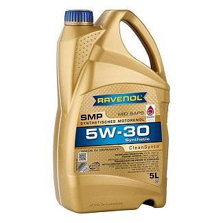 Масло моторное синтетическое 5л 5w-30 smp RAVENOL