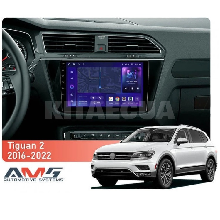 Штатная магнитола MOSS M3 4+32 ГБ 10" Volkswagen Tiguan 2 Mk 2016-2018 (B) AMS (50938) - 2