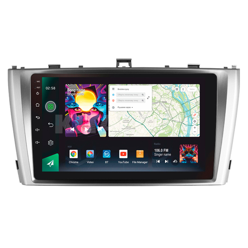 Штатная магнитола PRO 9464 4+64 Gb 9" Toyota Avensis 3 2008-2015 SIGMA4car (39934)
