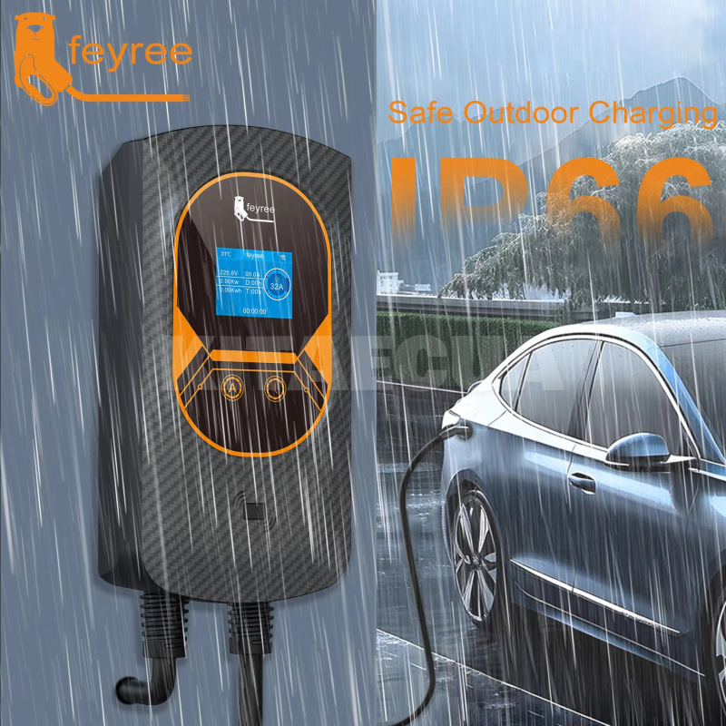 Зарядная станция 7.4 кВт 32А 1-фаза Type Tesla (американское авто) Taurus Wi-Fi FEYREE (FY7-32-1PH-TS-CS) - 2