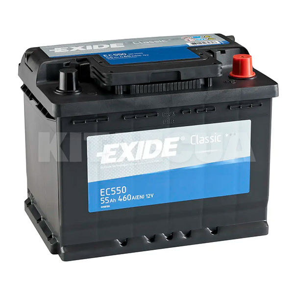 Аккумулятор автомобильный 55Ач 460А "+" справа EXIDE (EC550)