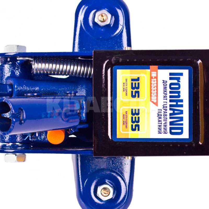 Домкрат гідравлічний підкатний до 2т (135мм-335мм) IronHAND (IH-135335DP) - 2