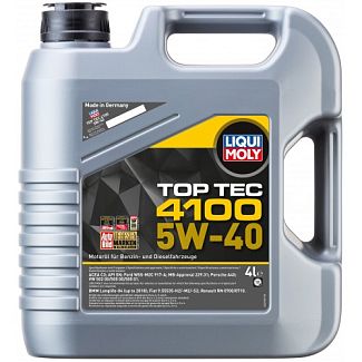 Масло моторное синтетическое 4л 5W-40 Top Tec 4100 LIQUI MOLY