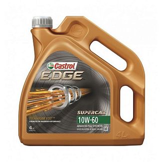 Масло моторное синтетическое 4л 10W-60 EDGE Titanium FST Supercar CASTROL