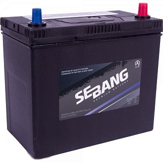 Аккумулятор автомобильный 55Ач 460А "+" справа SEBANG
