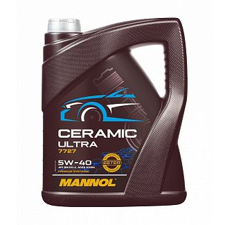 Масло моторное синтетическое 5л 5W-40 CeramicUltra Mannol