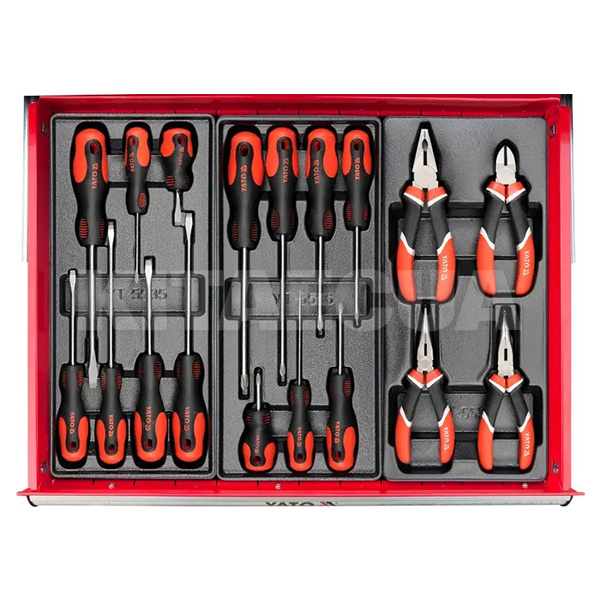 Візок з інструментами 958х766х465 мм (6 секцій) YATO (YT-5530) - 3