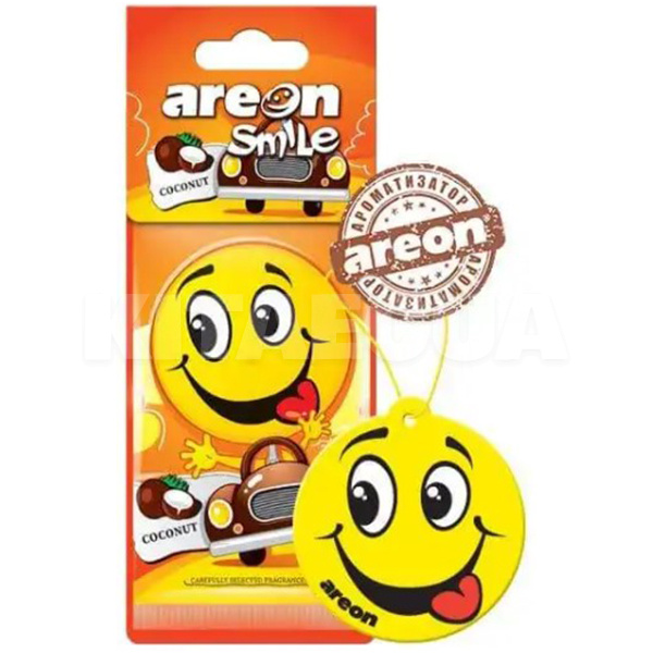 Ароматизатор сухий лист "кокос" Smile Dry Coconut AREON (ASD20)