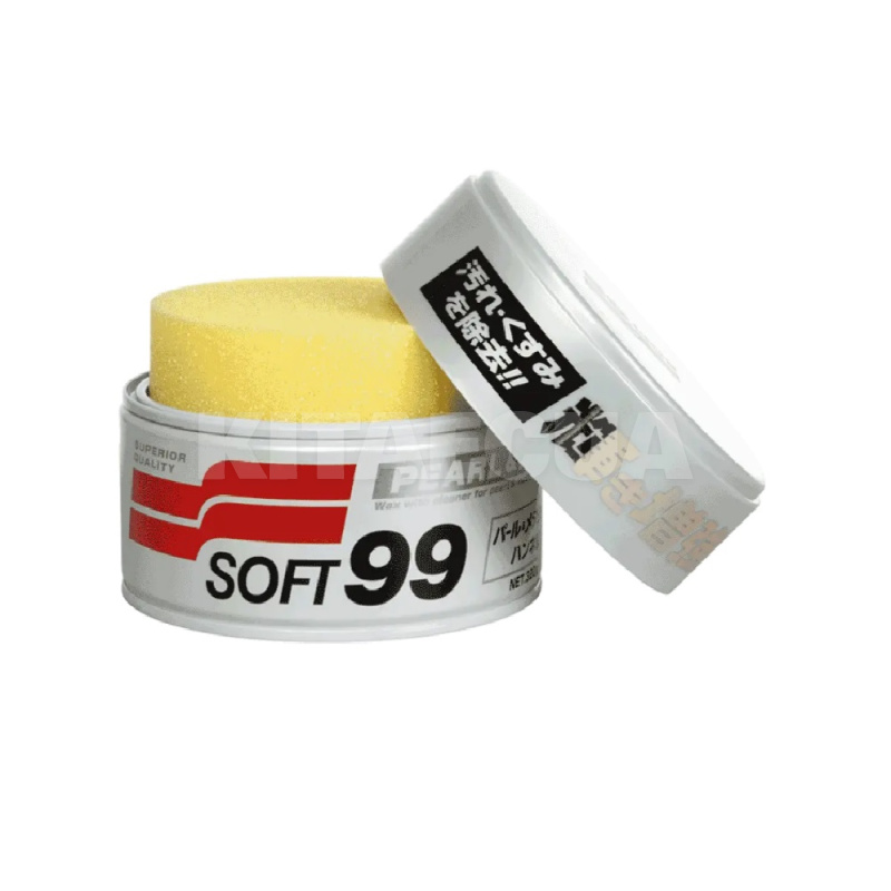 Очищающий воск для светлых автомобилей 320г Pearl and Metalliс Soft Wax SOFT99 (00027) - 2
