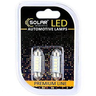 LED лампа для авто Premium Line SV8.5-8 6500K 39 мм (комплект) Solar