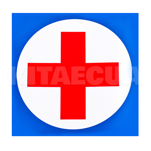 Наклейка знак "лікар" 140х140 мм VITOL (STICKER-MEDIC)