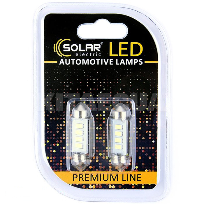 LED лампа для авто Premium Line SV8.5-8 6500K 39 мм (комплект) Solar (SL1353)